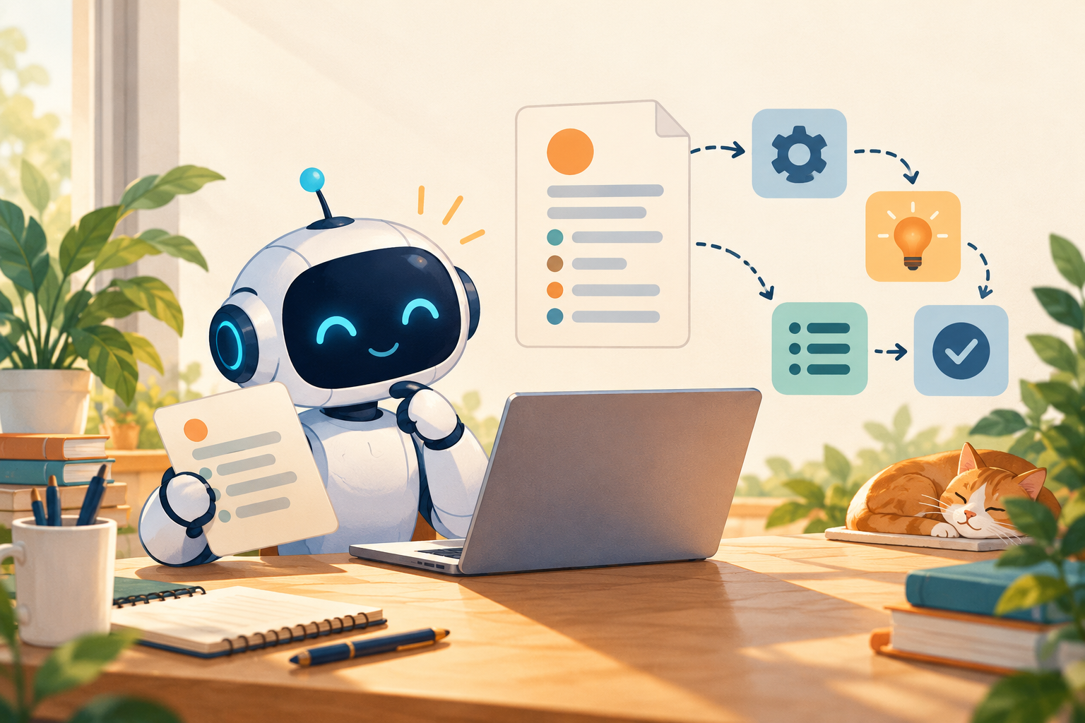 ภาพประกอบการสอน AI ให้ทำงานตามขั้นตอนด้วย Skill